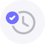 Zeitbuchungen Icon für die banibis ERP Software aus Wien mit CRM